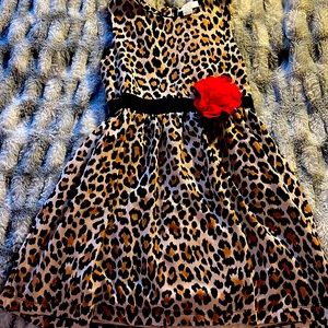 Kate spade girls dress leopard print size 140/10Y